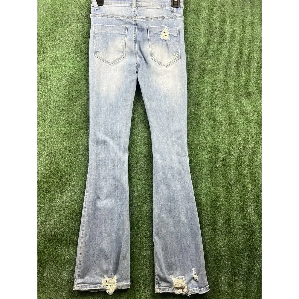 Indigo Rein Size 5 Light Bootcut Denim Jeans w/ Pockets